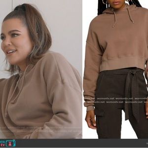 Good American crop hoodie